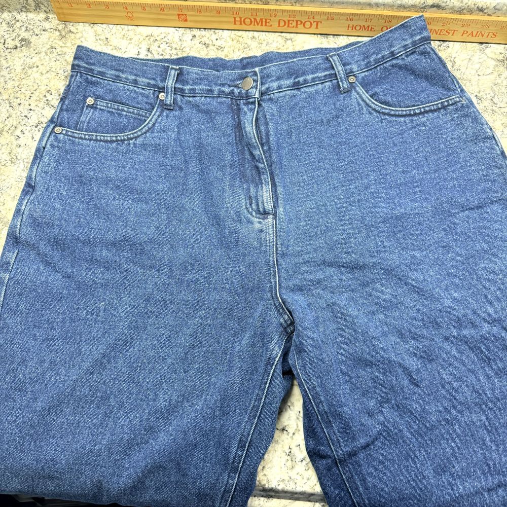 Woolrich Fleece Lined Jeans Womens 18 Blue Thermal Straight Leg Outdoors